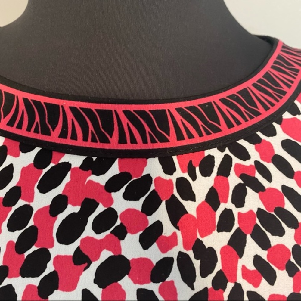 DANA BUCHMAN geo print long sleeve sheath dress - Picture 2 of 6
